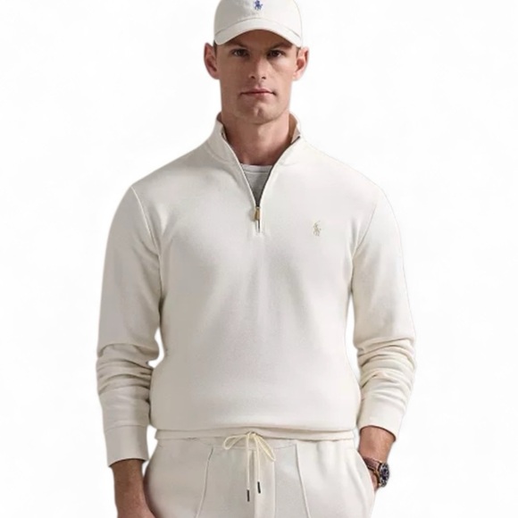 RALPH LAUREN POLO Luxury Quarter Zip Knit Sweater Buff Big/Tall…GIFT FOR HIM - Picture 1 of 12